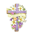 Easter Cross He is Risen Door Decor by Susan Winget - EasterSpring Decor - 8471303H-SW