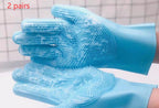 Silicone Dog Grooming Hair Comb Puppy Brush Glove Bath Cleaning