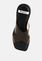 Kimama Criss Cross Strap Slip Ons