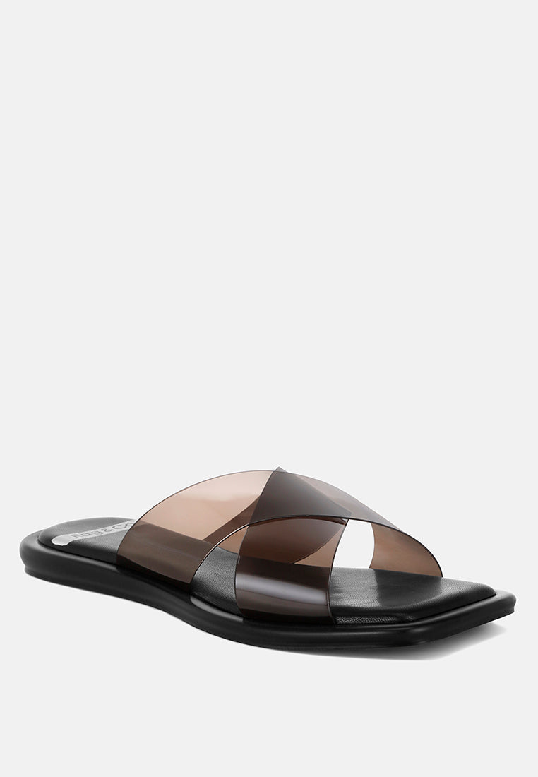 Kimama Criss Cross Strap Slip Ons