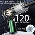 Handheld car vacuum cleaner, 15000pa portable cordless, dual use of blowing and suctionmulti-nozzles, for car, home, pet, office