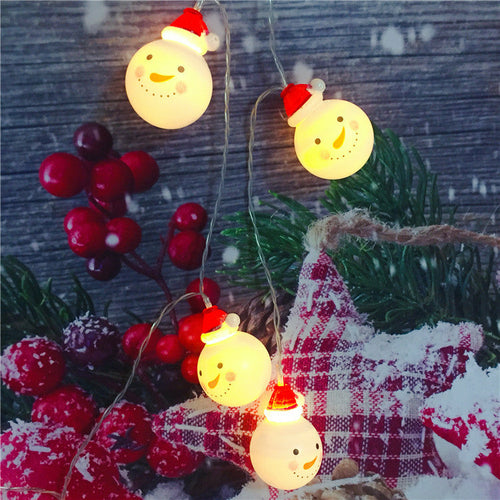 String Lights Christmas Decorations For Home Outdoor New Year Party